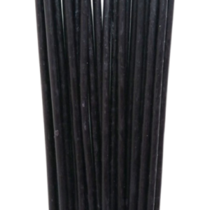 Свеча черная восковая из 100% пчелиного воска. 25 штук.