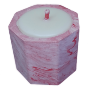 Магическая массажная свеча ручной работы с афродизиаками HARMONY LOVE розовая.